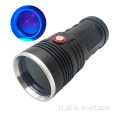 Flashlight UV ricaricabile USB a LED Nero 60W